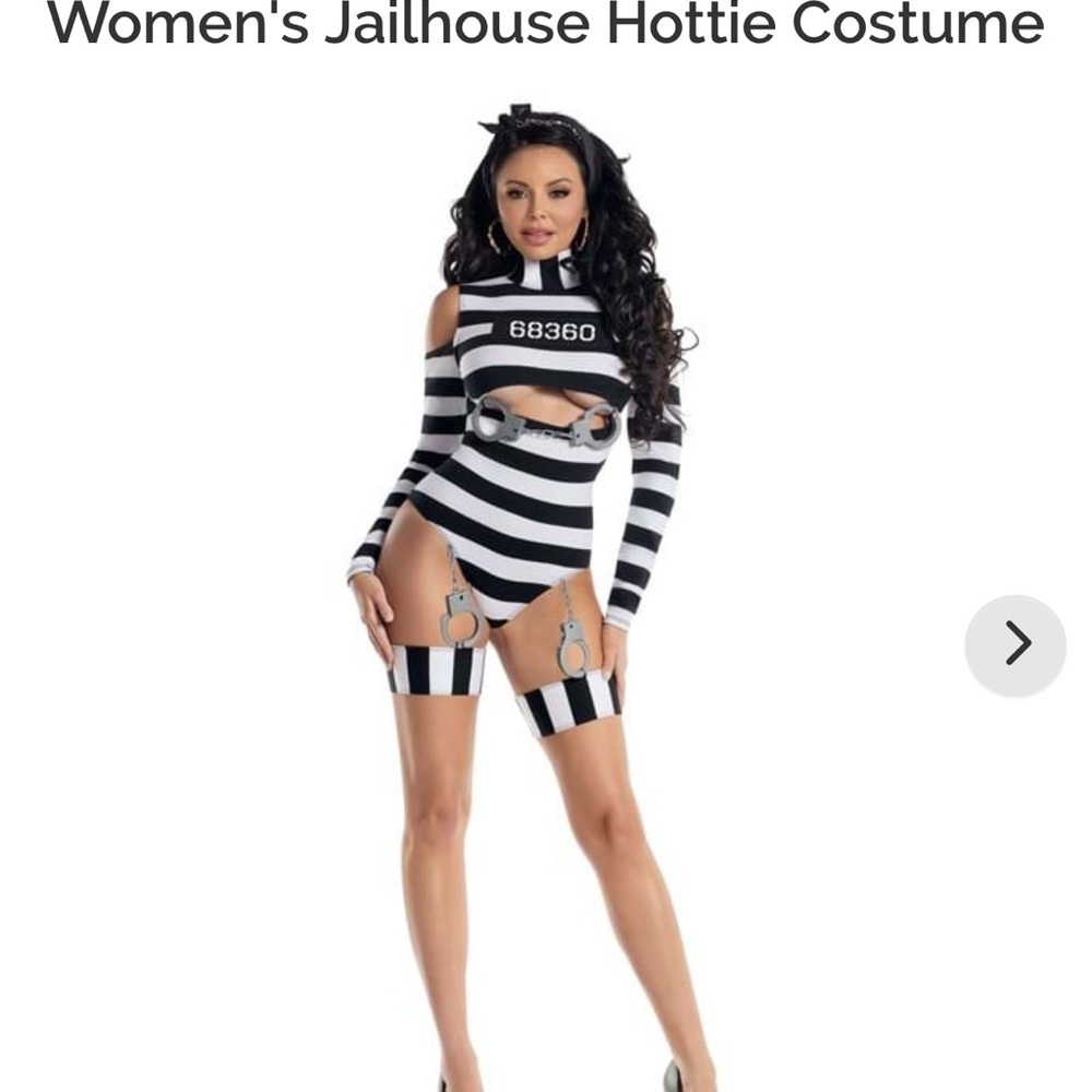 Jailhouse Hottie costume size medium